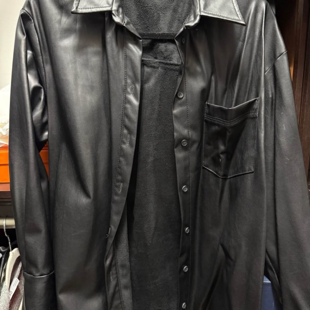 Zara Black Leather Jacket